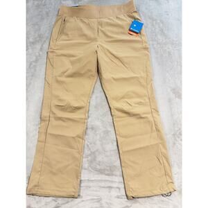 Columbia Womens Omni-Shade Pull On Pants Size XL Beige Straight Leg NWT